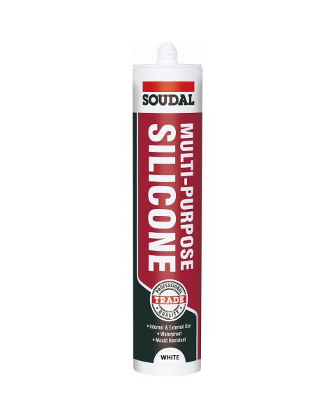 Soudal Multipurpose Silicone White 270ml